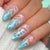 Premium Gel Press-On Nail Set mit ozeaninspiriertem Design Brehn