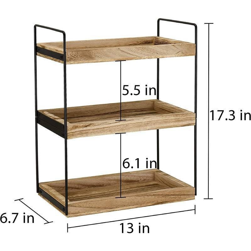 Regal Aus Holz und Metall Brehn