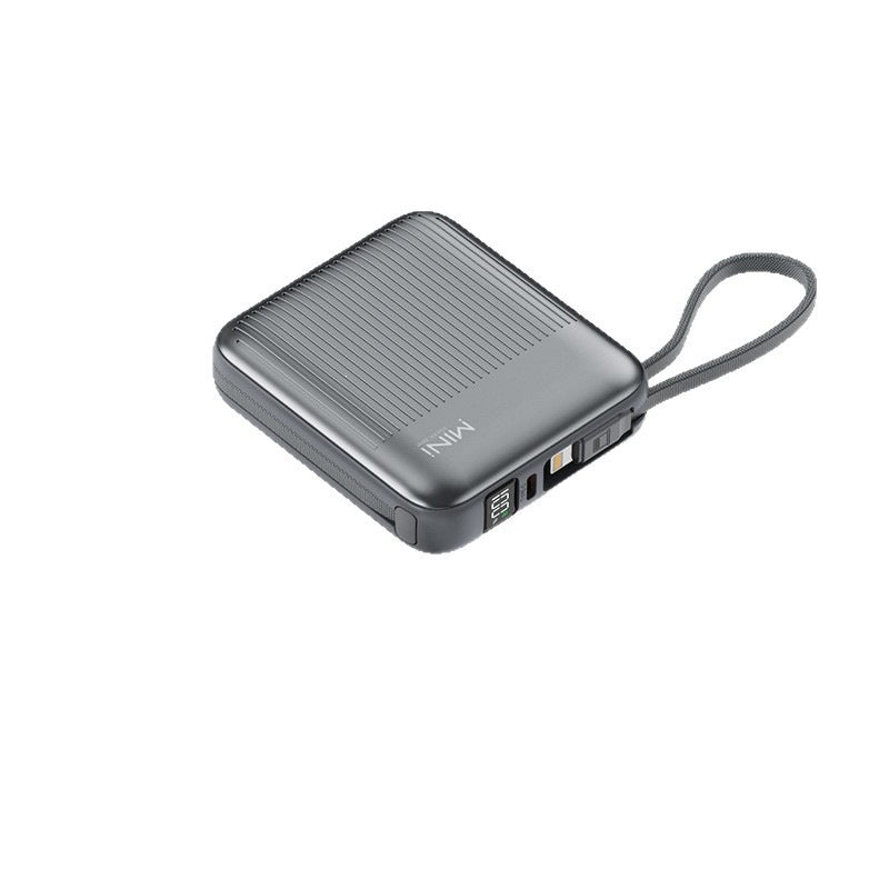 Kompakte Powerbank mit integriertem Kabelsystem Brehn