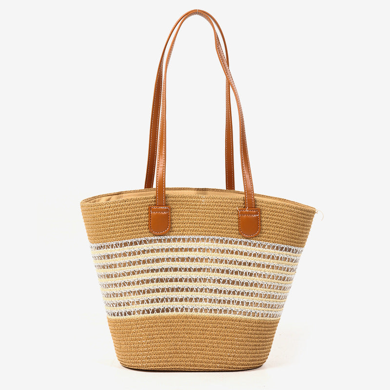 Damen Strandtasche mit elegantem geflochtenem Design Brehn