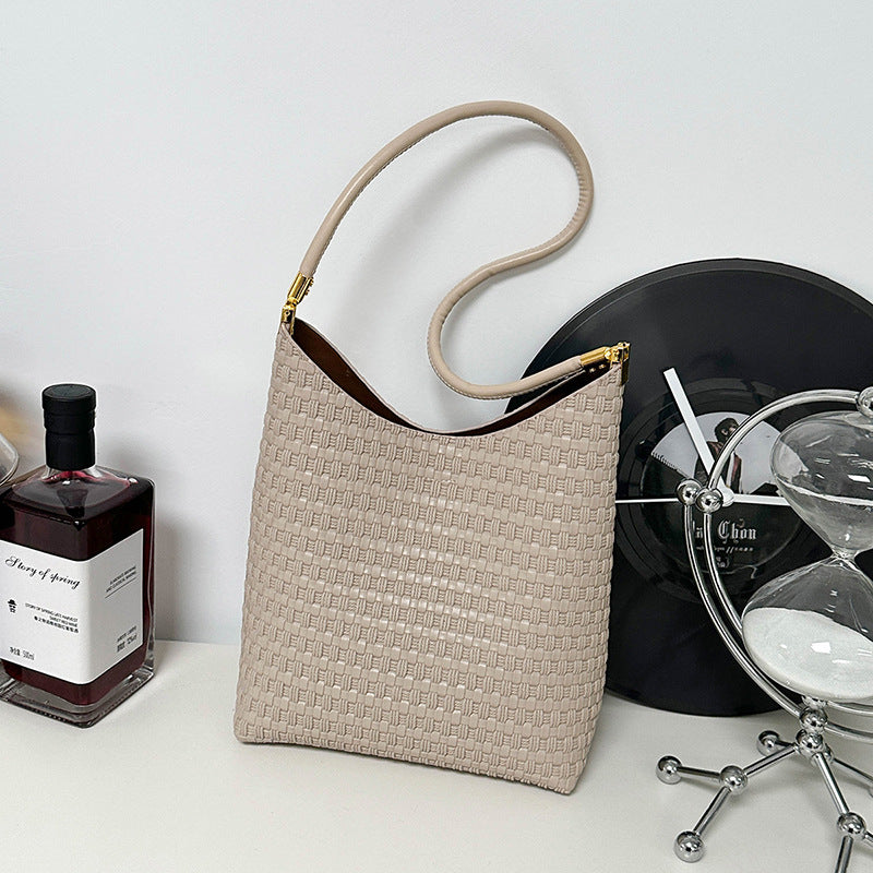 Texturierte Gewebe Schultertasche