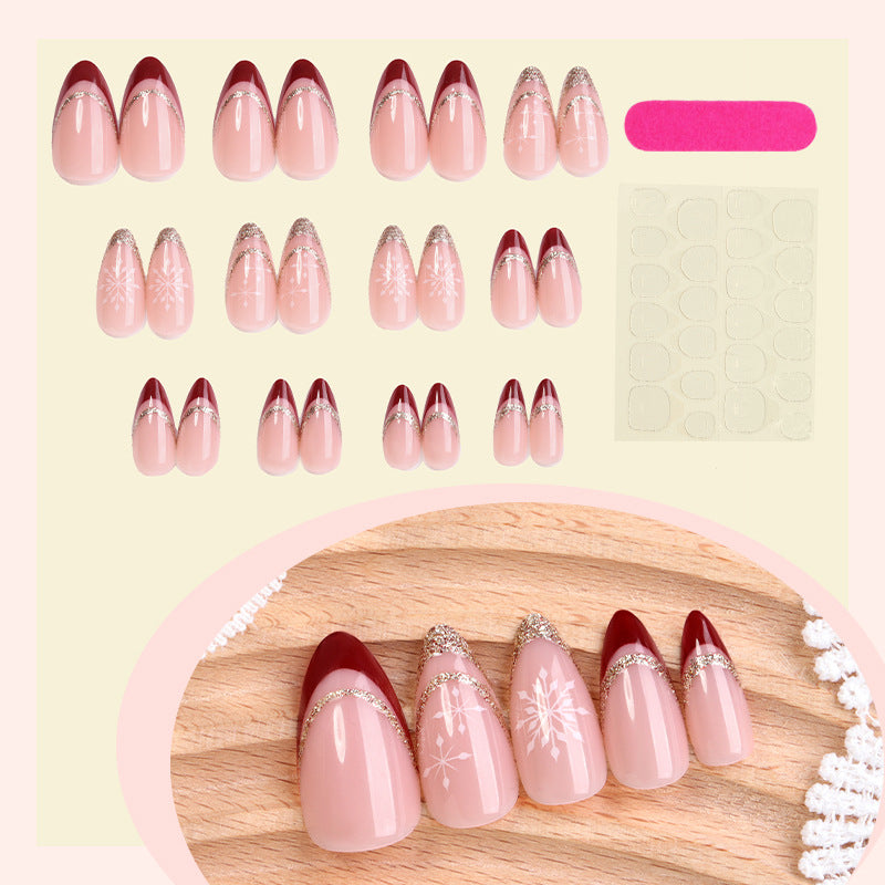 Glamouröses Stiletto Press-On Nagelkunst Set Brehn