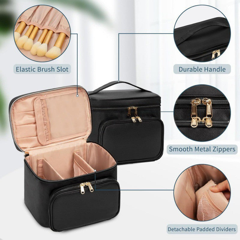 Luxuriöse Kosmetik-Organizer-Tasche mit Separatem Fächersystem Brehn