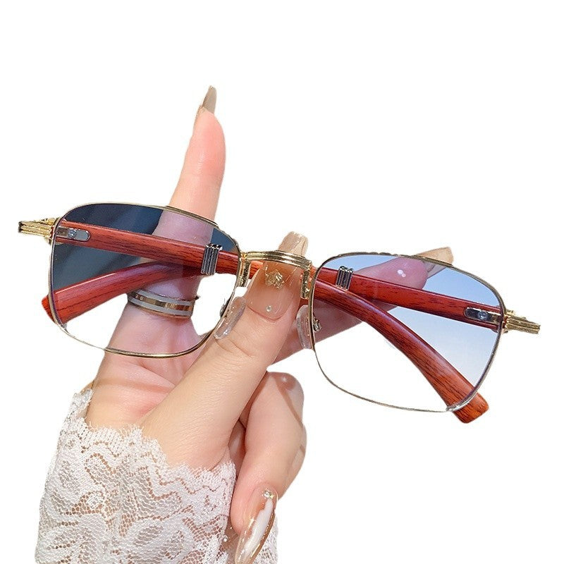 Damen Sonnenbrille mit luxuriösem Holzrahmen Brehn