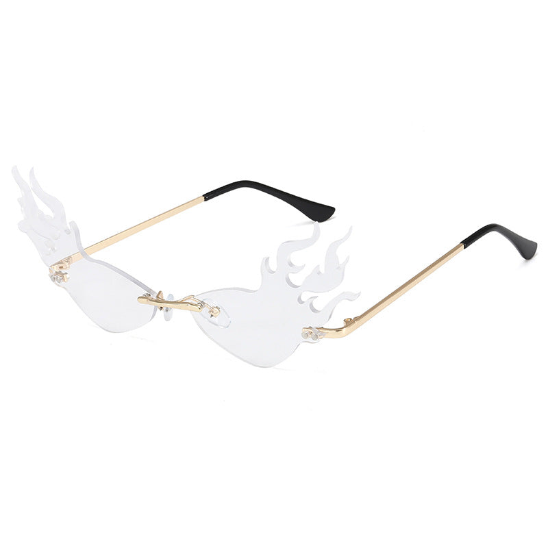 Damen modische Sonnenbrille mit flammenförmigem Design Brehn
