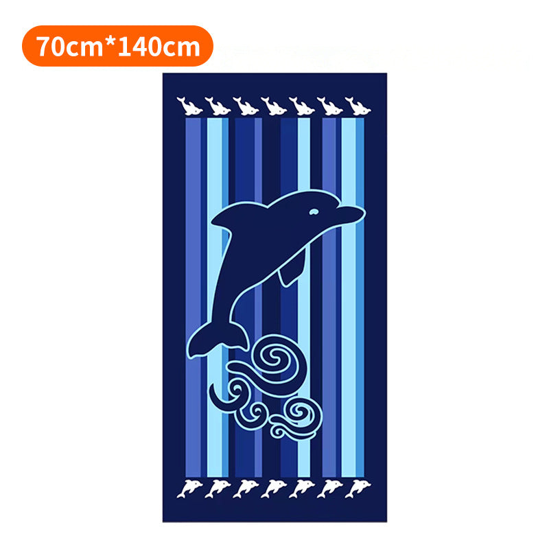 Strandhandtuch mit buntem Streifenmuster Brehn