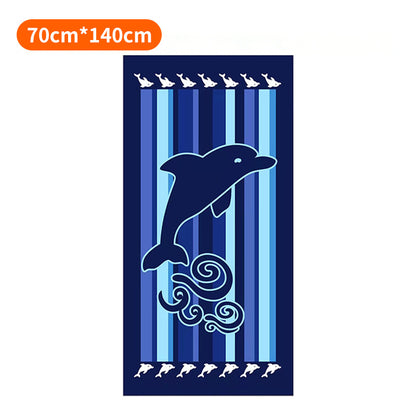 Strandhandtuch mit buntem Streifenmuster Brehn