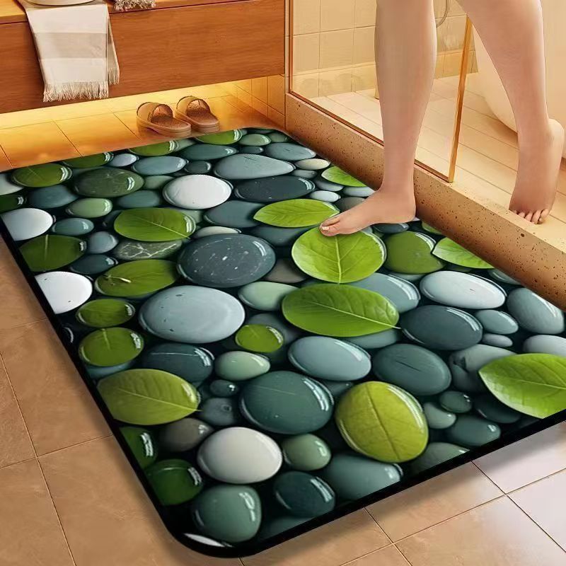 Rutschfeste, wasserabsorbierende Badematte Brehn