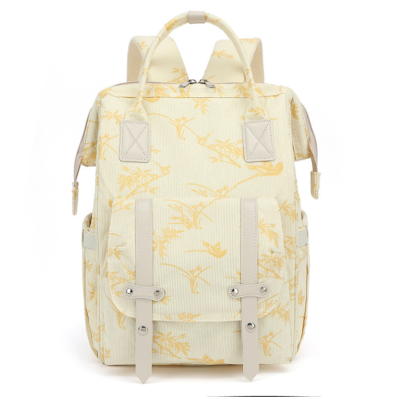 Stylischer Blumendruck Rucksack Brehn