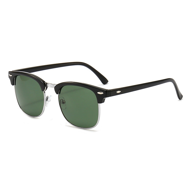Damen modische Retro-Sonnenbrille mit metallischem Rahmen Brehn