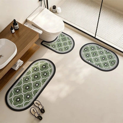 Modernes Badezimmer Rutschfeste Bereichsmatte Set Brehn