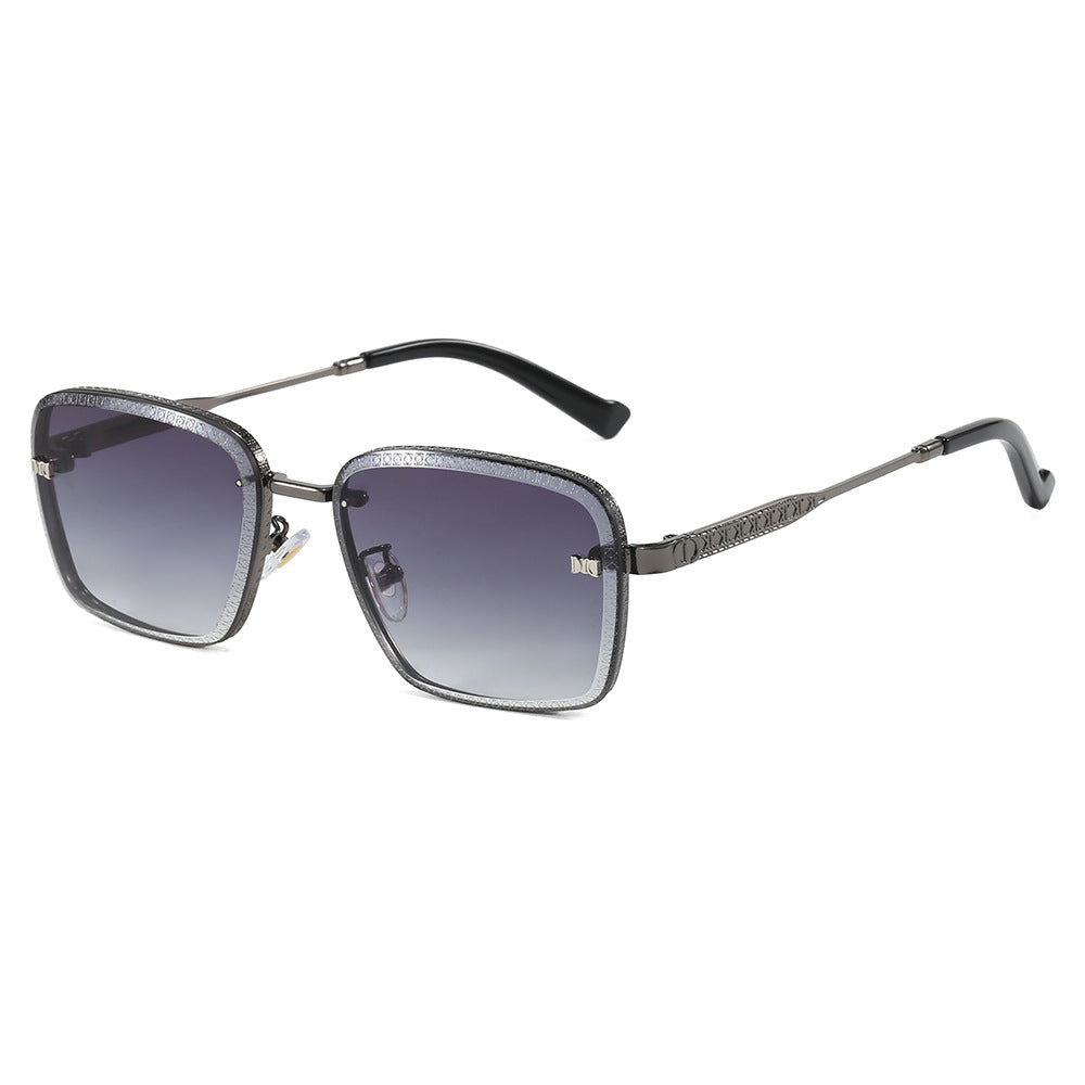 Damen Modische quadratische Sonnenbrille mit luxuriösen Details Brehn