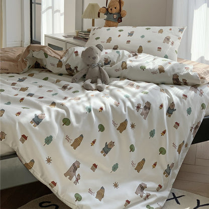 Kinder Bio-Baumwolle Dinosaurier Bettbezug Set