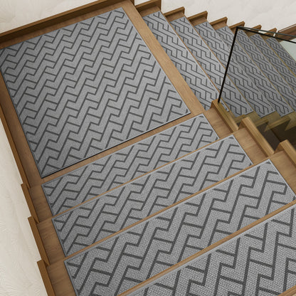 Geometrisch gemusterte Treppenstufen