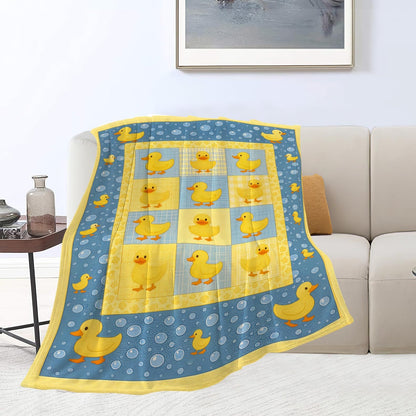 Spaßige tropische Ananas-Motiv Fleece-Wurfdecke