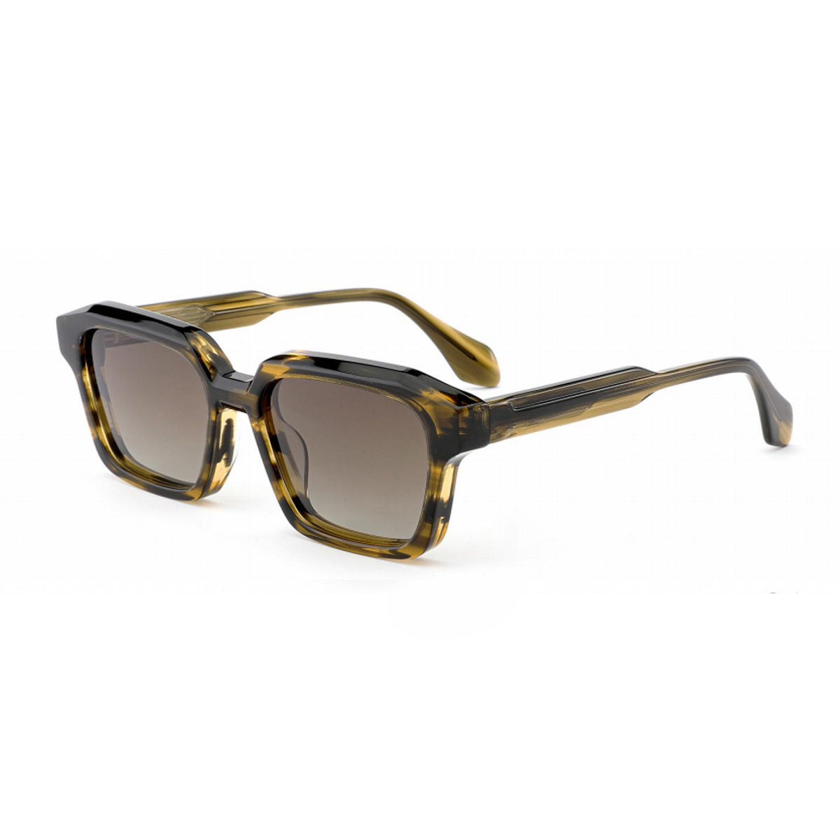 Damen modische Sonnenbrille im innovativen kubistischen Design Brehn