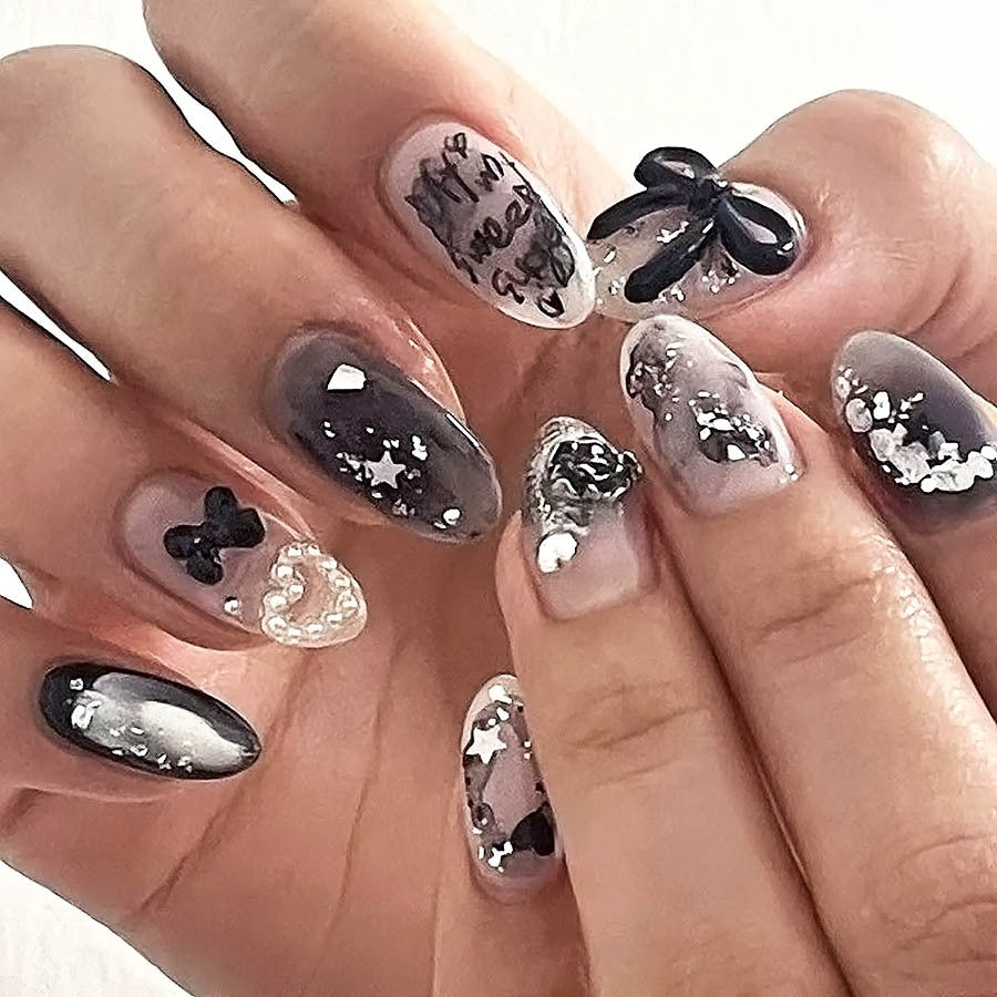 Künstlerische Multi-Design Nagelverstärkungen Brehn