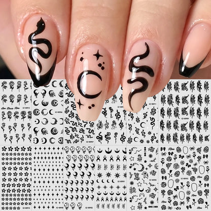 Künstlerische Nagelkunst Übertragungsaufkleber