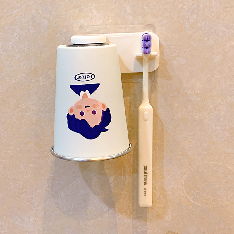 Wandmontierter Zahnbürstenbecher mit Verspieltem Design Brehn