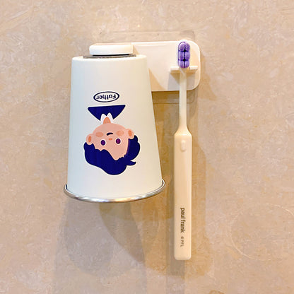 Wandmontierter Zahnbürstenbecher mit Verspieltem Design Brehn