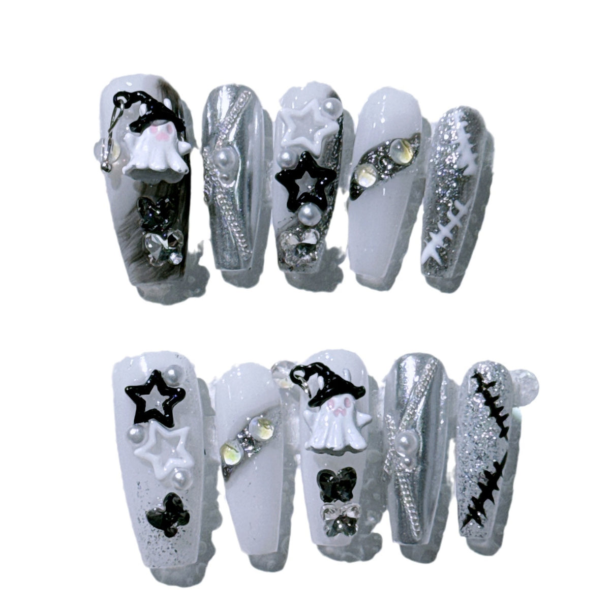 Glamouröses Halloween Nagelkunst Set
