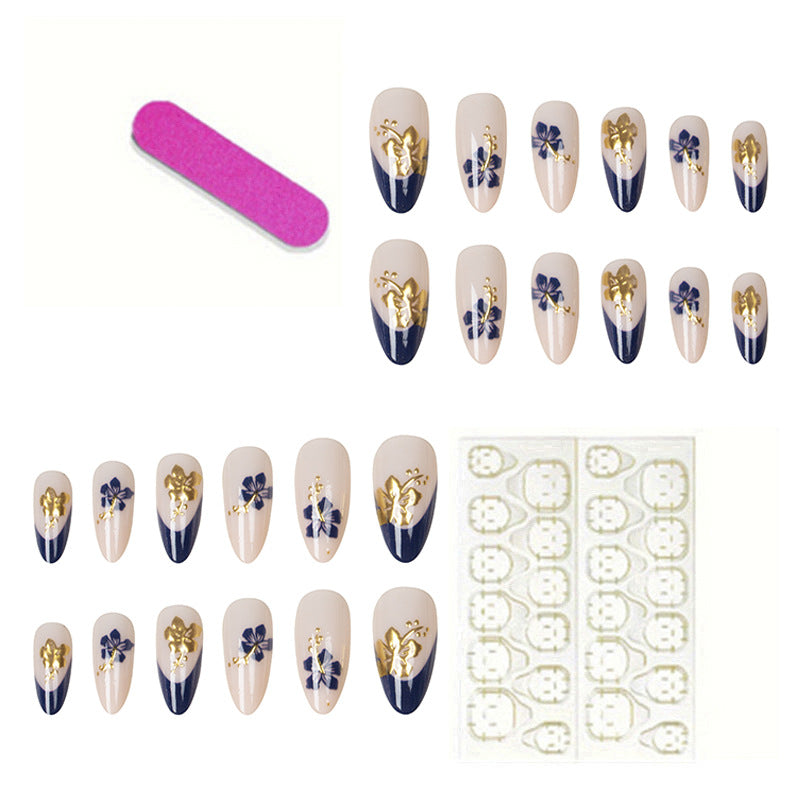 Künstlerisches Florales Nageldesign-Set