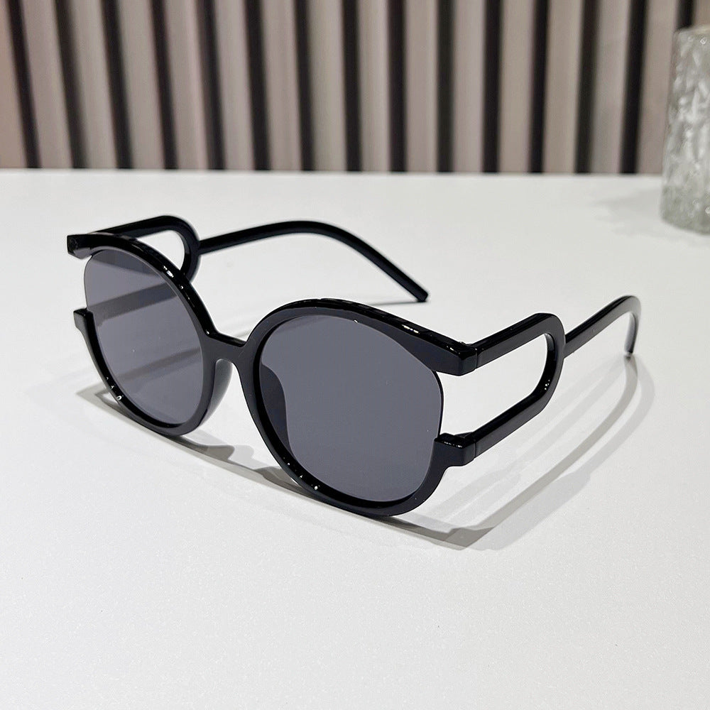 Avant-Garde Zirkuläre Rahmen Sonnenbrille Brehn
