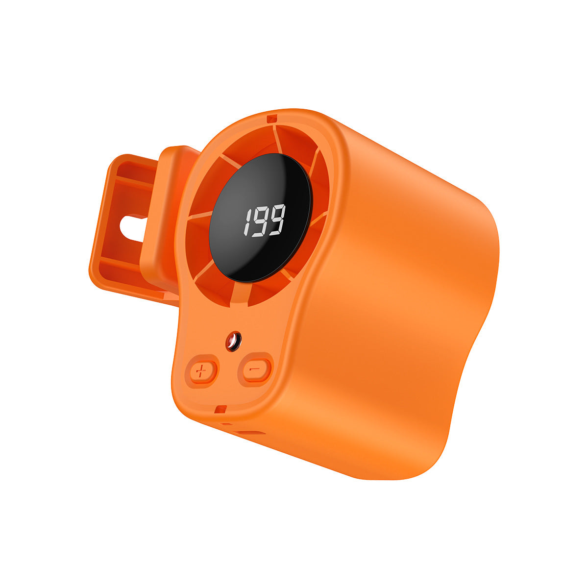 Unisex nan kompakt wiederaufladbarer Clip-On Taillen-Kühlventilator mit LED-Anzeige und einstellbaren Mehrgeschwindigkeits-Brehn