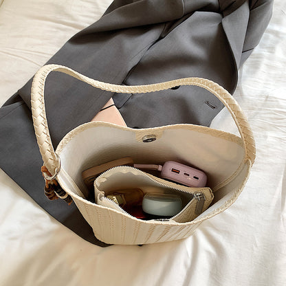 Handgefertigte Geflochtene Leder Tragetasche