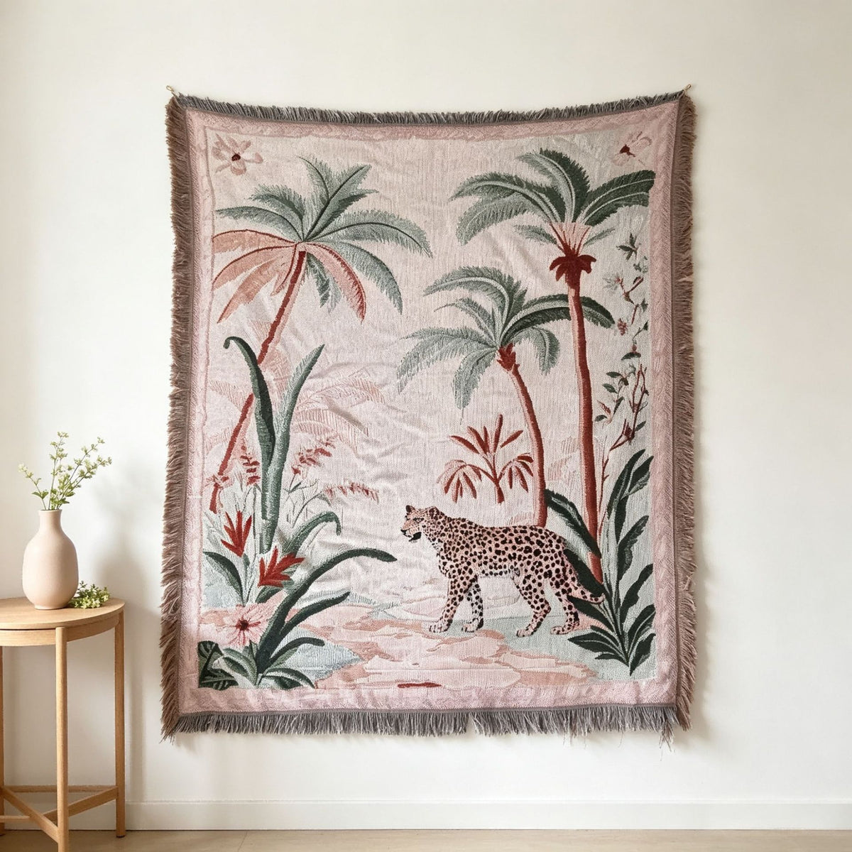 Künstlerische Leopard-Themen Wandteppich Decke