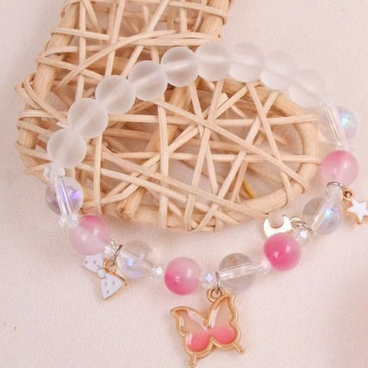 Schmetterling Charm Perlenarmband Brehn