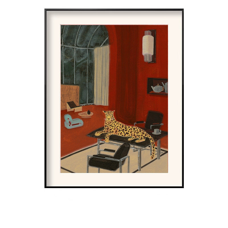 Modern Minimalist Gerahmte Leinwandkunst