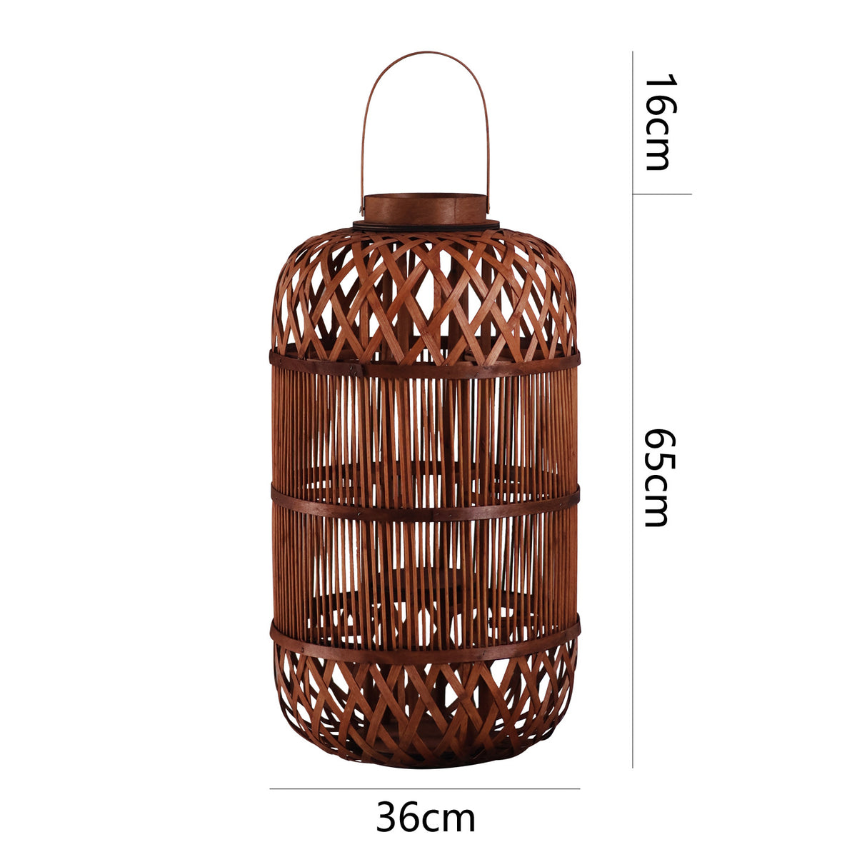 Stilvolle Handgefertigte Rattan-Laterne Brehn