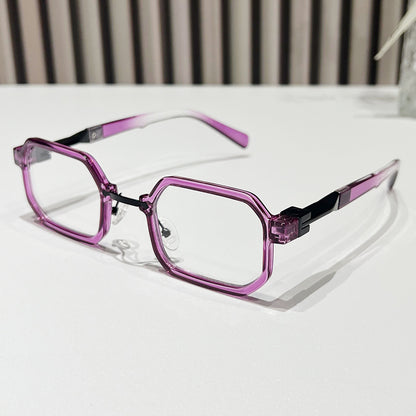 Moderne geometrische rechteckige Sonnenbrille Brehn