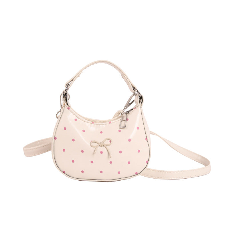 WoCharming Polka Dot Crossbody Handtasche Brehn