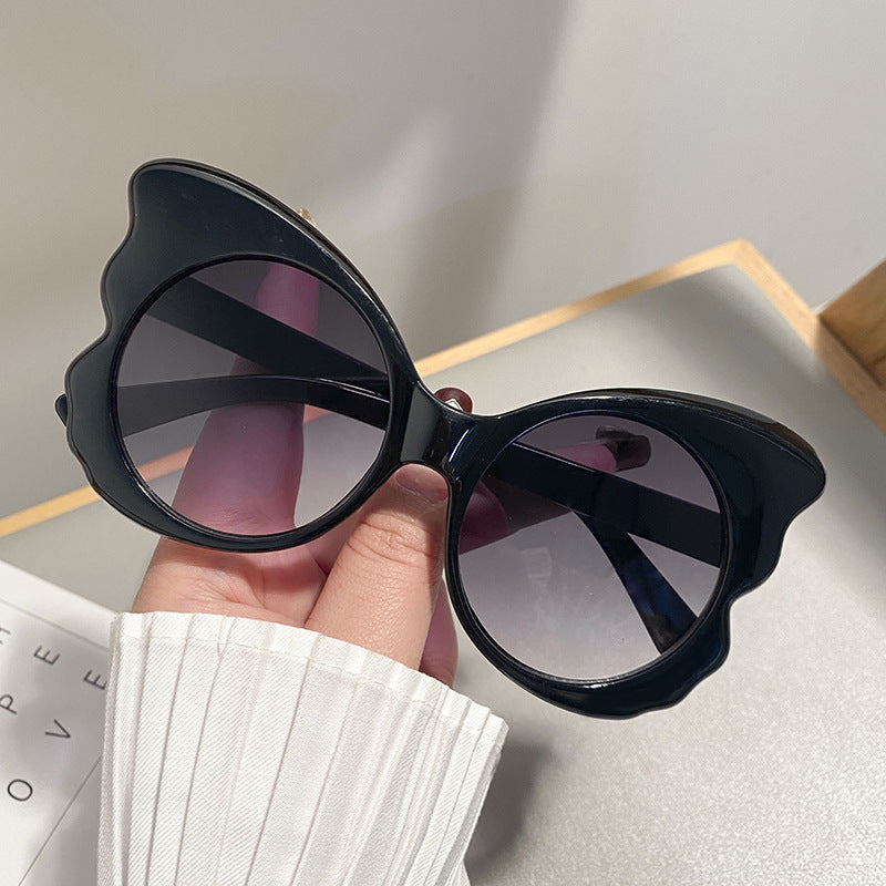 Damen Cat-Eye Sonnenbrille mit einzigartiger Rahmenführung und UV-Schutz Brehn