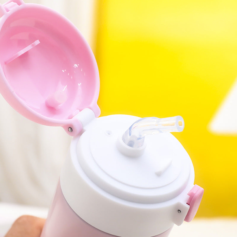 Damen Isolierte Trinkflasche mit niedlichem Hunde-Motiv Brehn