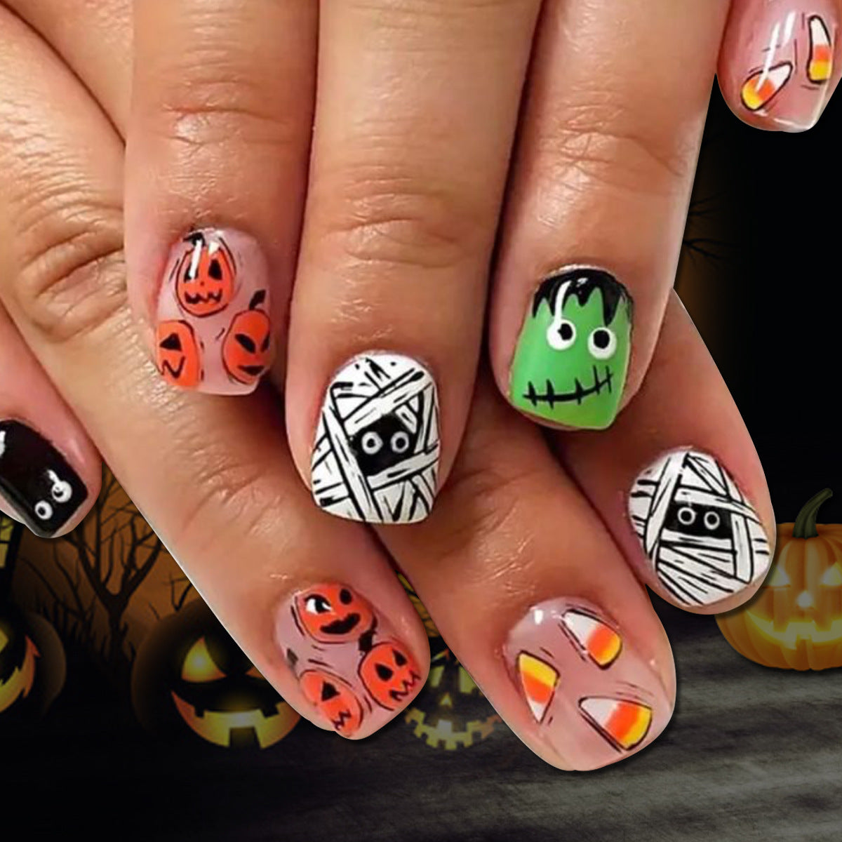 Halloween-Themen 3D Nagel Kunst Erweiterungen Brehn 1789713452