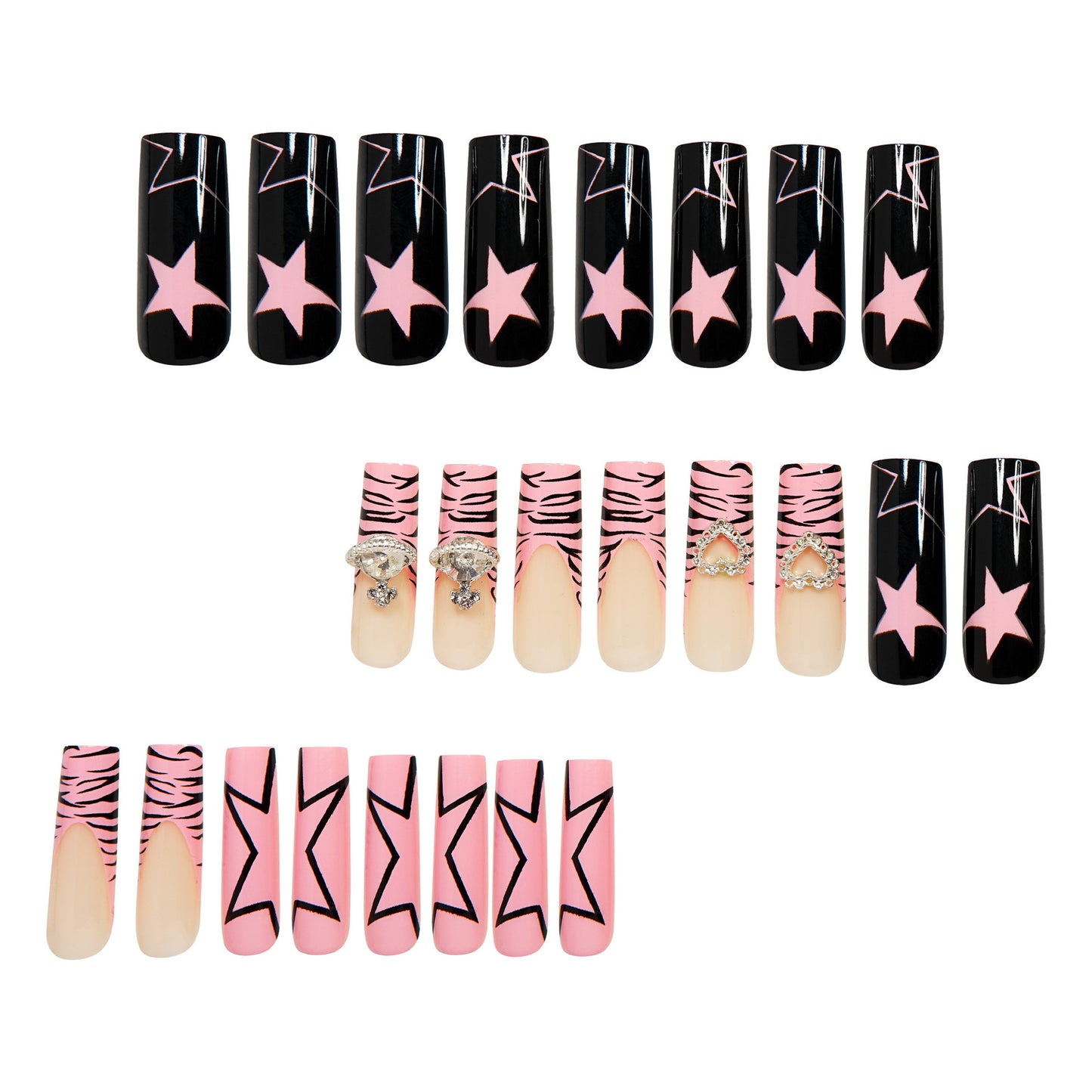 Künstlerisches Stiletto Nagelkunstset Brehn