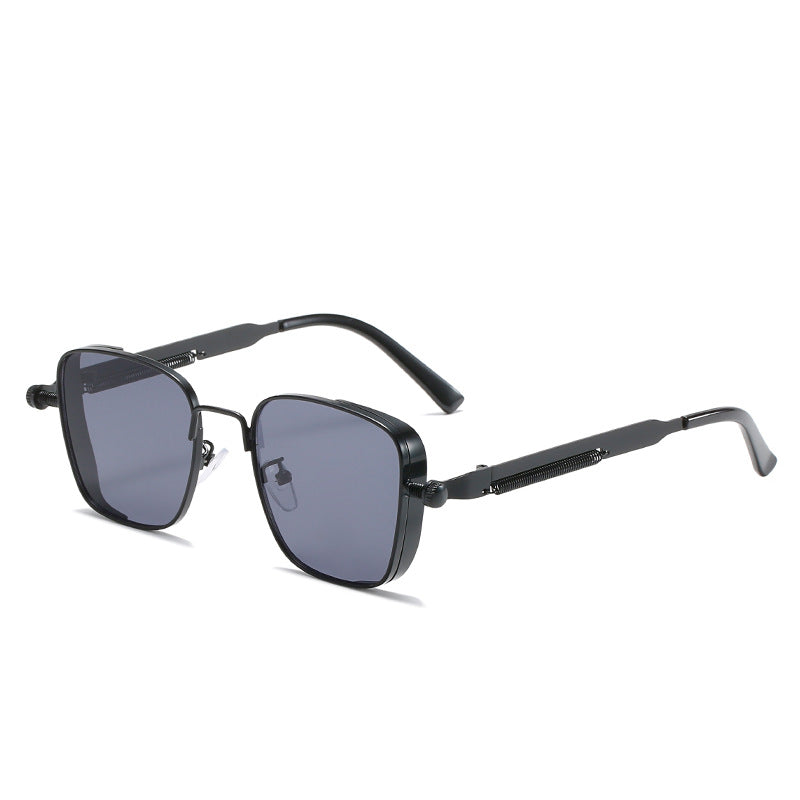 Damen modernistische Sonnenbrille im eleganten Metallrahmen Brehn
