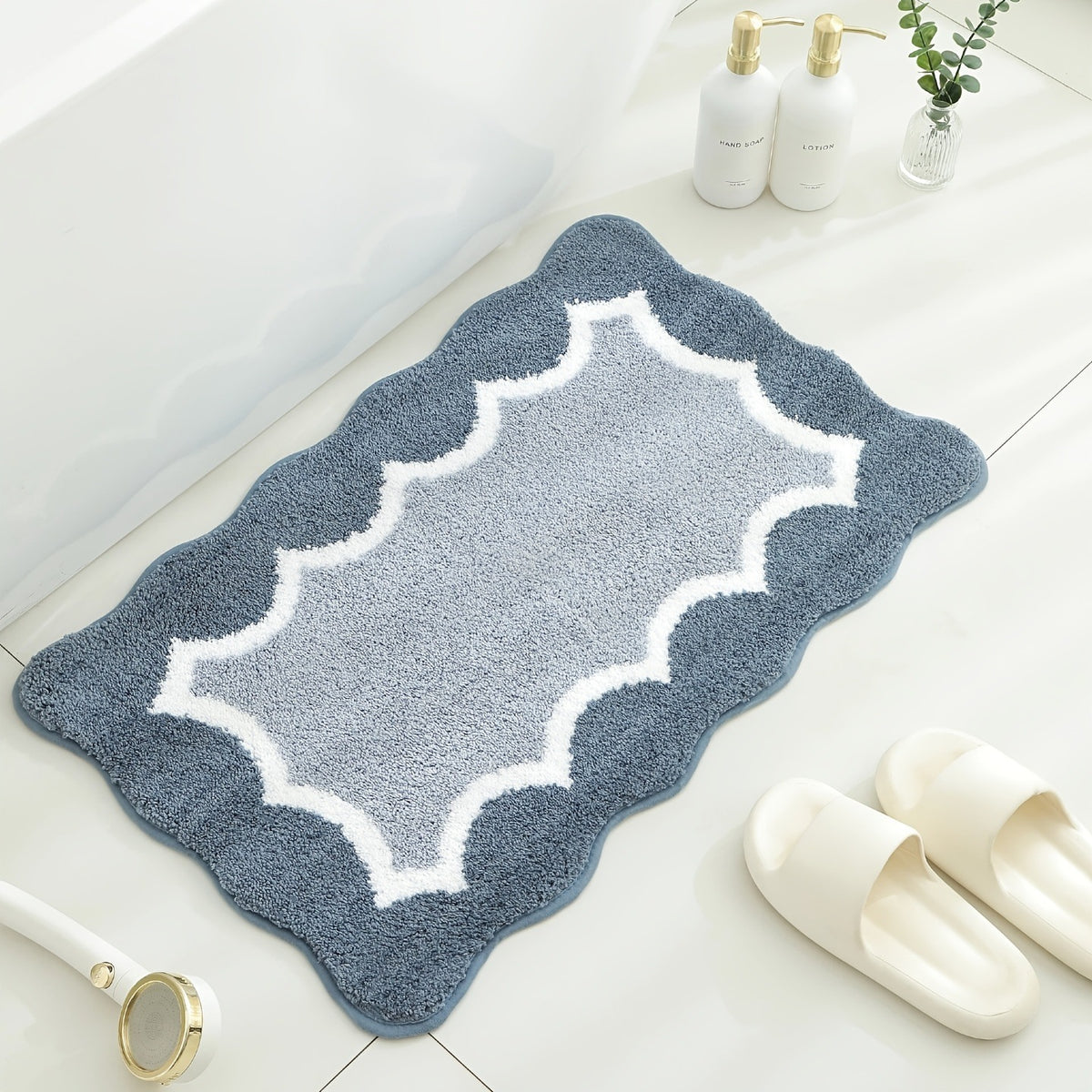 Premium weicher Plüsch Badezimmer Teppich Brehn