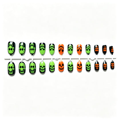 Halloween Skull-Themen Nagel Kunst Set
