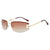 Damen futuristische Sonnenbrille mit sportlichem Design und UV-Schutz Brehn