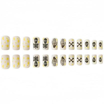 Kreatives Skelett-Nagelkunstdesign Brehn