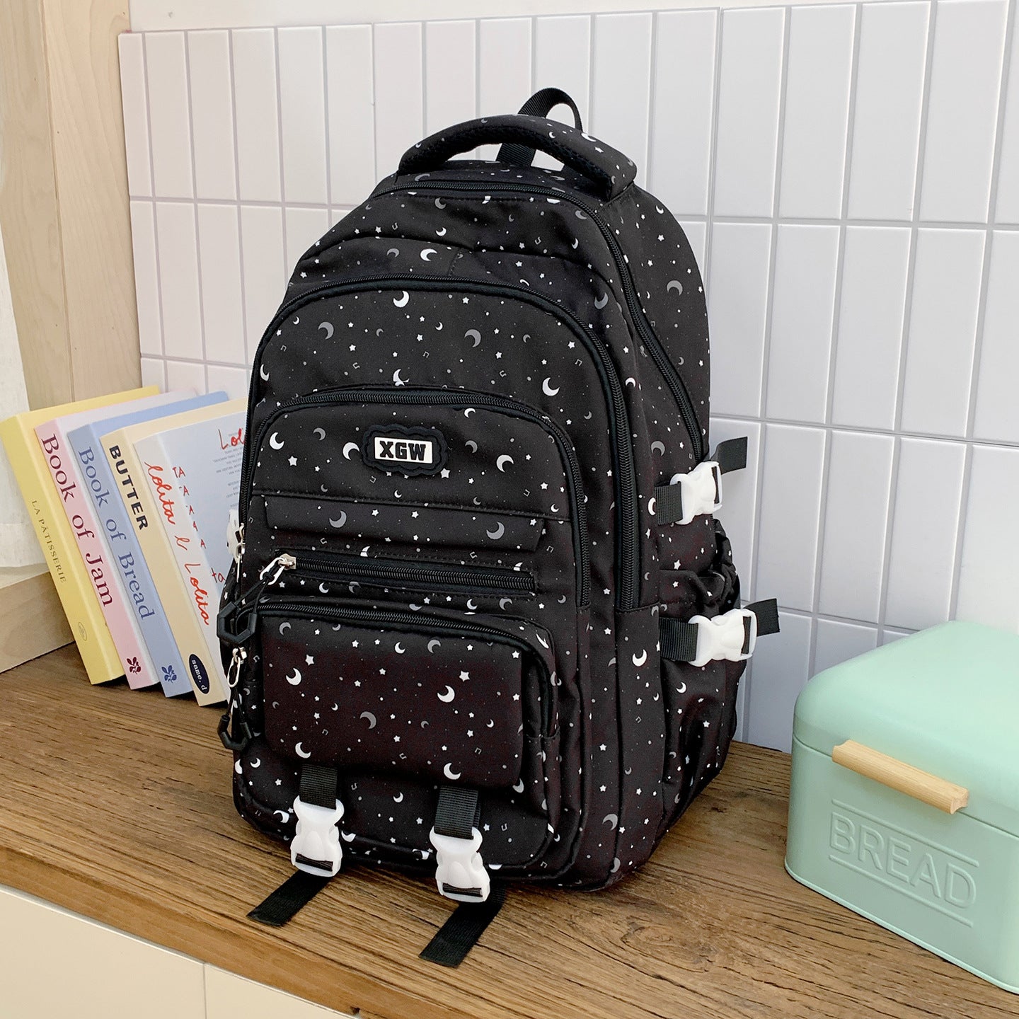 Design-verstärkter Multi-Taschen Schulranzen