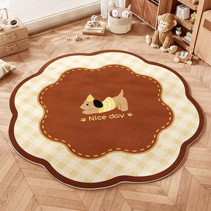 Verspielter Teppich für das Kinderzimmer