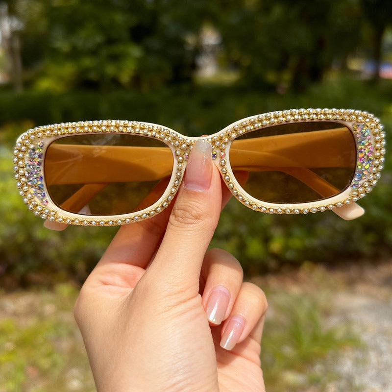 Rhinestone-besetzte modische Sonnenbrille Brehn