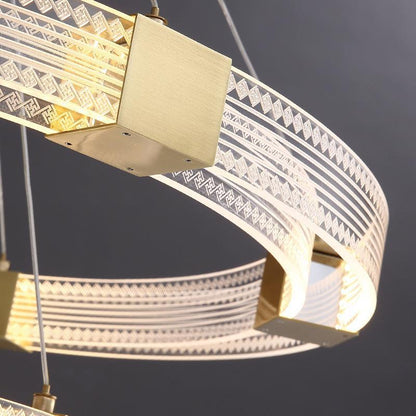 Moderne Elegante Zirkular Pendelleuchte