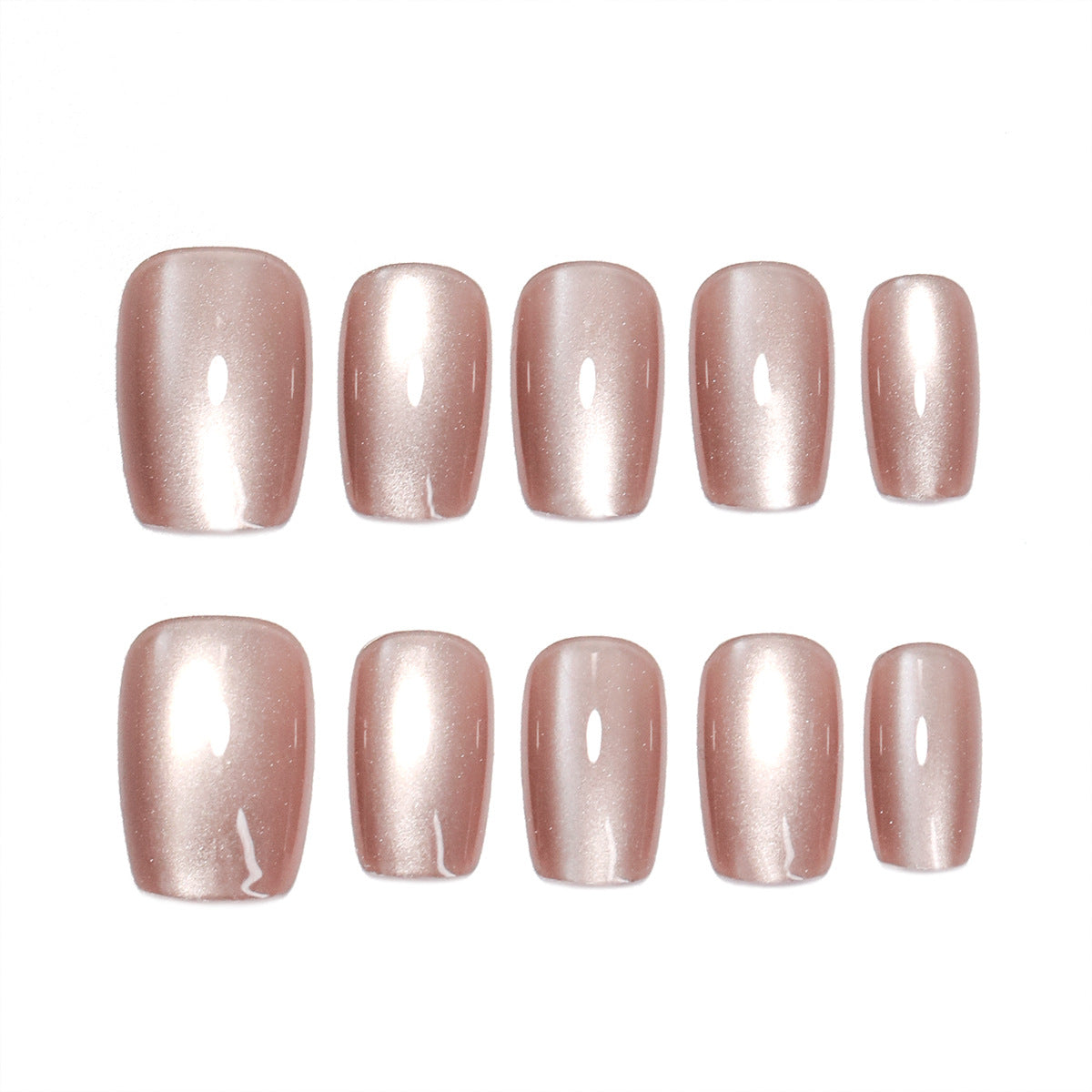 Künstliche Nagelverlängerungen mit glänzendem Finish Brehn