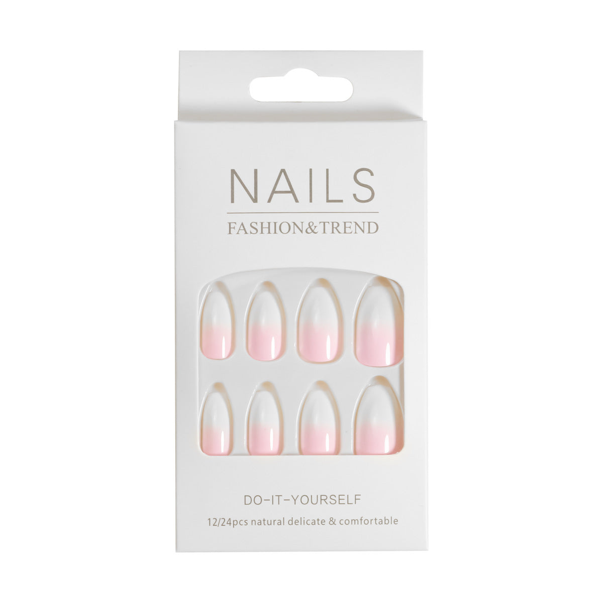 Künstlerisches Grafik Press-On Nagelset Brehn